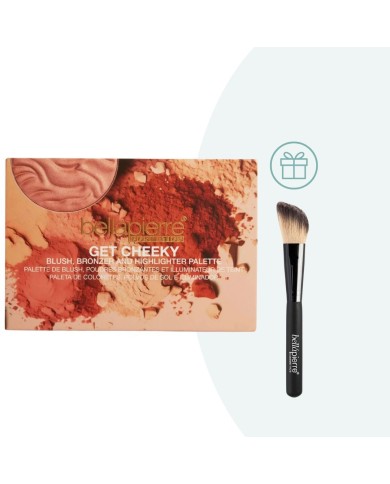 Bellapierre Get Cheeky näopalett (põsepuna, päikesepuuder, highlighter)