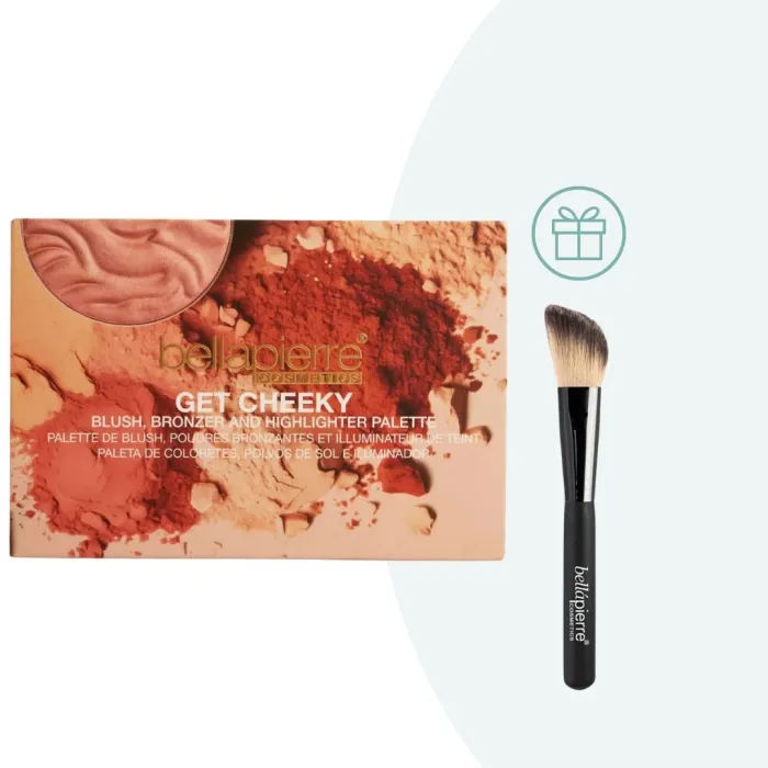 Bellapierre Get Cheeky näopalett (põsepuna, päikesepuuder, highlighter)