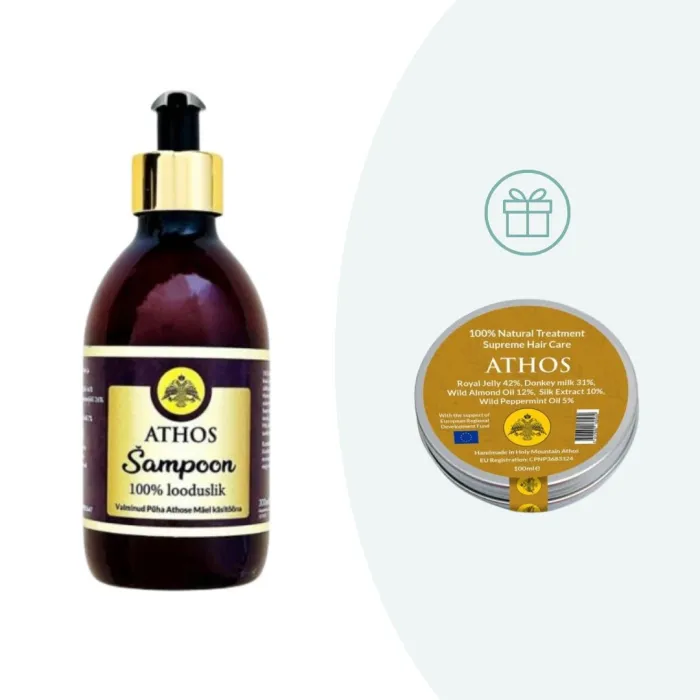 ATHOS 100% looduslik šampoon 300 ml